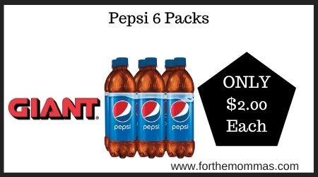 Pepsi 6 Packs