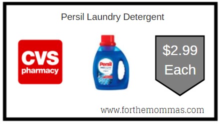 CVS: Persil Laundry Detergent ONLY $2.99 Each