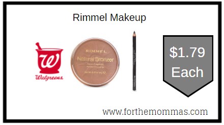 Walgreens: Free Rimmel Makeup Through 8/14 {curbside pickup only}