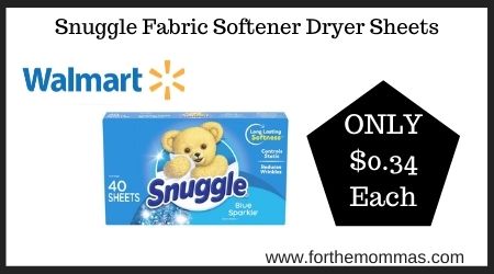 Snuggle Fabric Softener Dryer Sheets