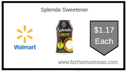Walmart: Splenda Sweetener ONLY $1.17 Each 