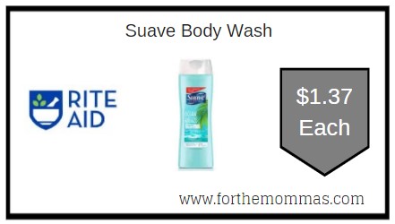 Rite Aid: Suave Body Wash ONLY $1.37 Each Thru 8/7