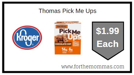 Kroger: Thomas Pick Me Ups ONLY $1.99 Each