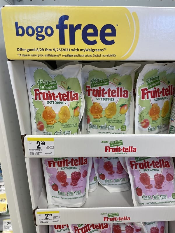 Walgreens: Fruit-tella ONLY $0.50 Each