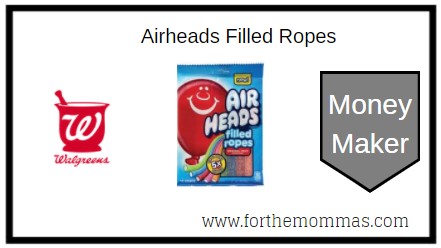 Walgreens: Free + $1 Moneymaker Airheads Filled Ropes