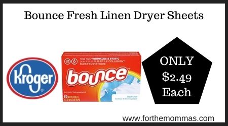 Bounce Fresh Linen Dryer Sheets