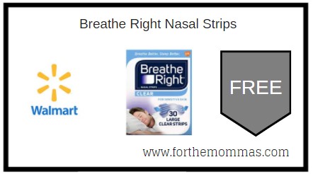 Walmart: FREE Breathe Right Nasal Strips 