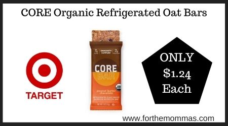 CORE Organic Refrigerated Oat Bars