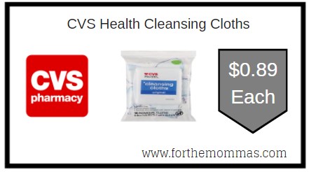 CVS: CVS Health Cleansing Cloths ONLY $0.89 Each