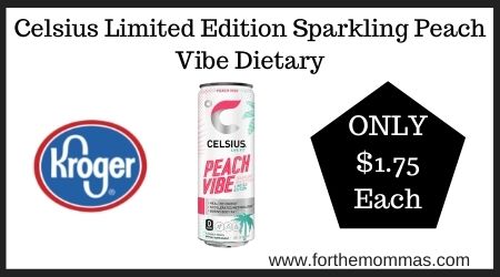 Celsius Limited Edition Sparkling Peach Vibe Dietary