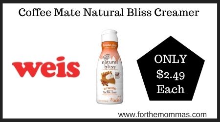 Coffee Mate Natural Bliss Creamer