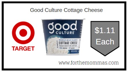 Target: Good Culture Cottage Cheese ONLY $1.11 Each