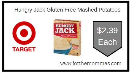 Target: Hungry Jack Gluten Free Mashed Potatoes ONLY $2.39 Each 