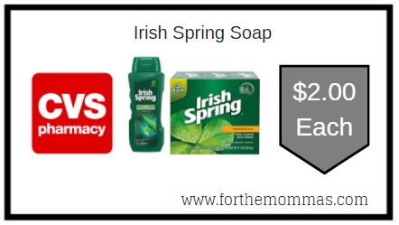 CVS: Irish Spring Soap ONLY $2 Each