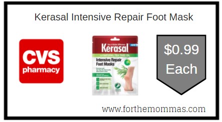 CVS: Kerasal Intensive Repair Foot Mask ONLY $0.99