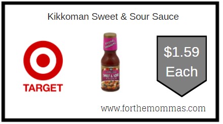 Target: Kikkoman Sweet & Sour Sauce ONLY $1.59 Each