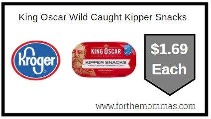 Kroger: King Oscar Wild Caught Kipper Snacks ONLY $1.69 Each
