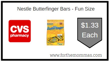 CVS: Butterfinger & Co Snack Size Bagged Candy ONLY $1.33 Each 