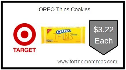 Target: OREO Thins Cookies ONLY $3.22 Each