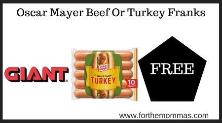 Oscar Mayer Beef Or Turkey Franks