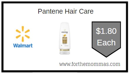 Walmart: Pantene Hair Care ONLY $1.80 Each