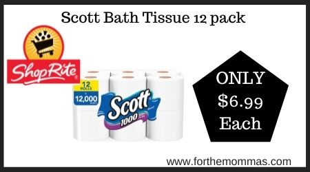 Scott Bath Tissue 12 pack