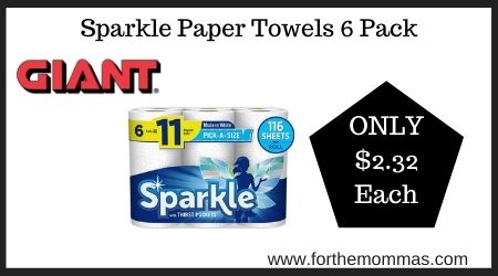 Sparkle Paper Towels 6 Pack