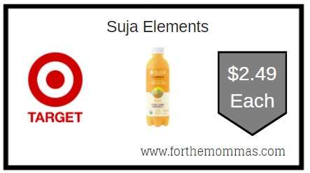 Target: Suja Elements ONLY $2.49 Each