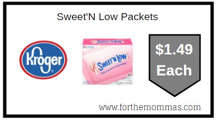 Kroger: Sweet'N Low Packets ONLY $1.49 Each
