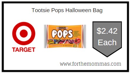Target: Tootsie Pops Halloween Bag ONLY $2.42 Each 