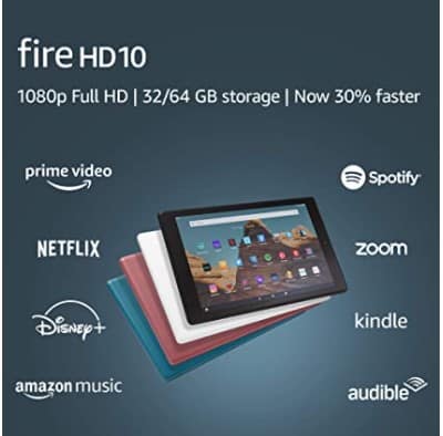 Amazon: Amazon Fire HD 10 Tablet, 64 GB ONLY $74.99 (Reg $150)