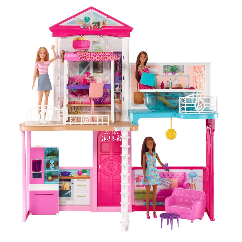 Walmart: Barbie Dollhouse & Furniture Set w/ 3 Dolls ONLY $70 (Reg $139)