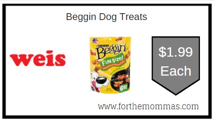 Weis: Beggin Dog Treats ONLY $1.99 Each Thru 1/17