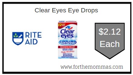 Rite Aid: Clear Eyes Eye Drops ONLY $2.12 Each