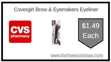CVS: Covergirl Brow & Eyemakers Eyeliner ONLY $1.49 Each