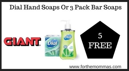 Dial Hand Soaps Or 3 Pack Bar Soaps
