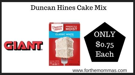 Duncan Hines Cake Mix
