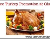 Free Turkey Promotion
