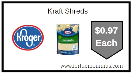 Kroger: Kraft Shreds ONLY $1.97 Each