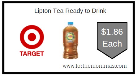 Target: Lipton Tea Ready to Drink ONLY $1.86 Each