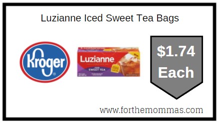Kroger: Luzianne Iced Sweet Tea Bags ONLY $1.74 Each