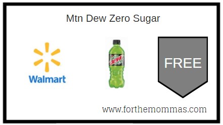 Walmart: FREE Mtn Dew Zero Sugar (Rebate)