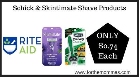 Schick & Skintimate Shave Products