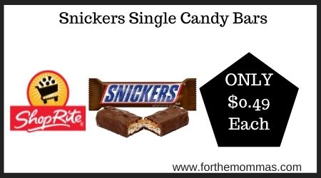 Snickers Single Candy Bars