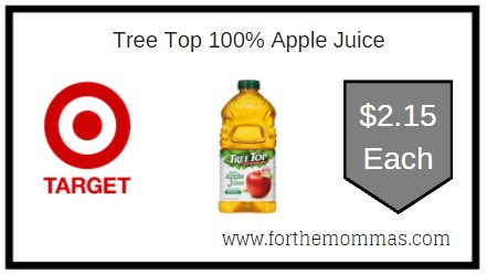 Target: Tree Top 100% Apple Juice ONLY $2.15 Each