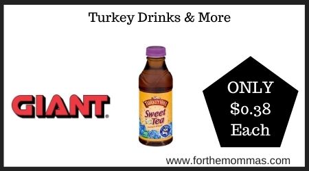 Giant: Turkey Drinks & More ONLY $0.38 Each