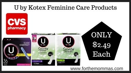 U by Kotex Feminine Care Products