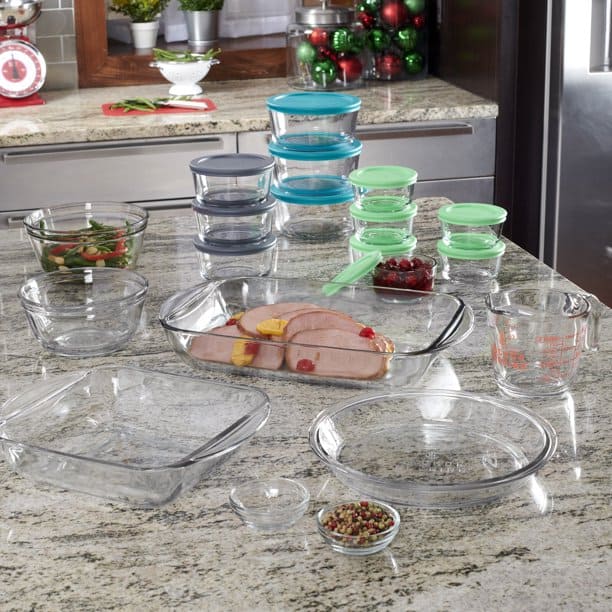 Walmart: Anchor Hocking Clear Glass Bakeware 32 Piece Set $20