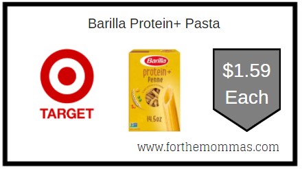 Target: Barilla Protein+ Pasta ONLY $1.59 Each
