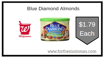 Walgreens: Blue Diamond Almonds ONLY $1.79 Eac